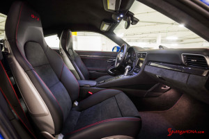 Porsche 911 GTS Club Coupe marks PCA 60th: The GTS Club Coupe's interior seen from the passenger's entry. Source: PCNA
