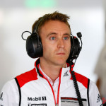 Abu Dhabi first 2015 Porsche 919 Hybrid test: Porsche works driver Timo Bernhard is pictured, with headphones, during the 2015 Abu Dhabi testing of the 919 Hybrid. Source: Porsche AG