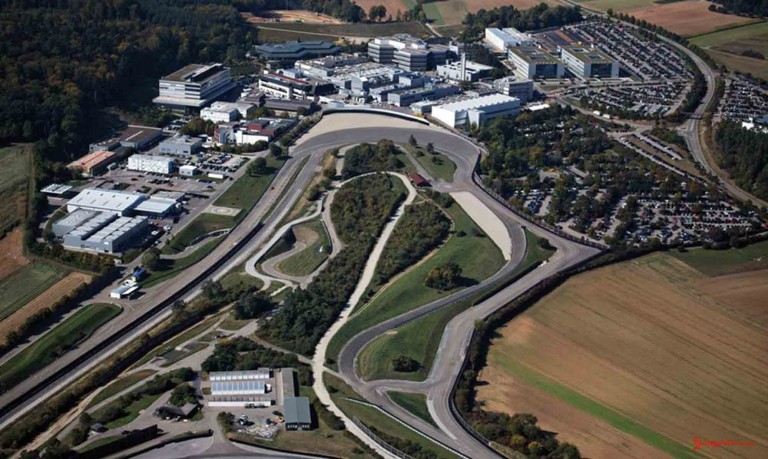 Porsche Weissach Development Center: Weissach 2014 aerial. Credit: Porsche AG