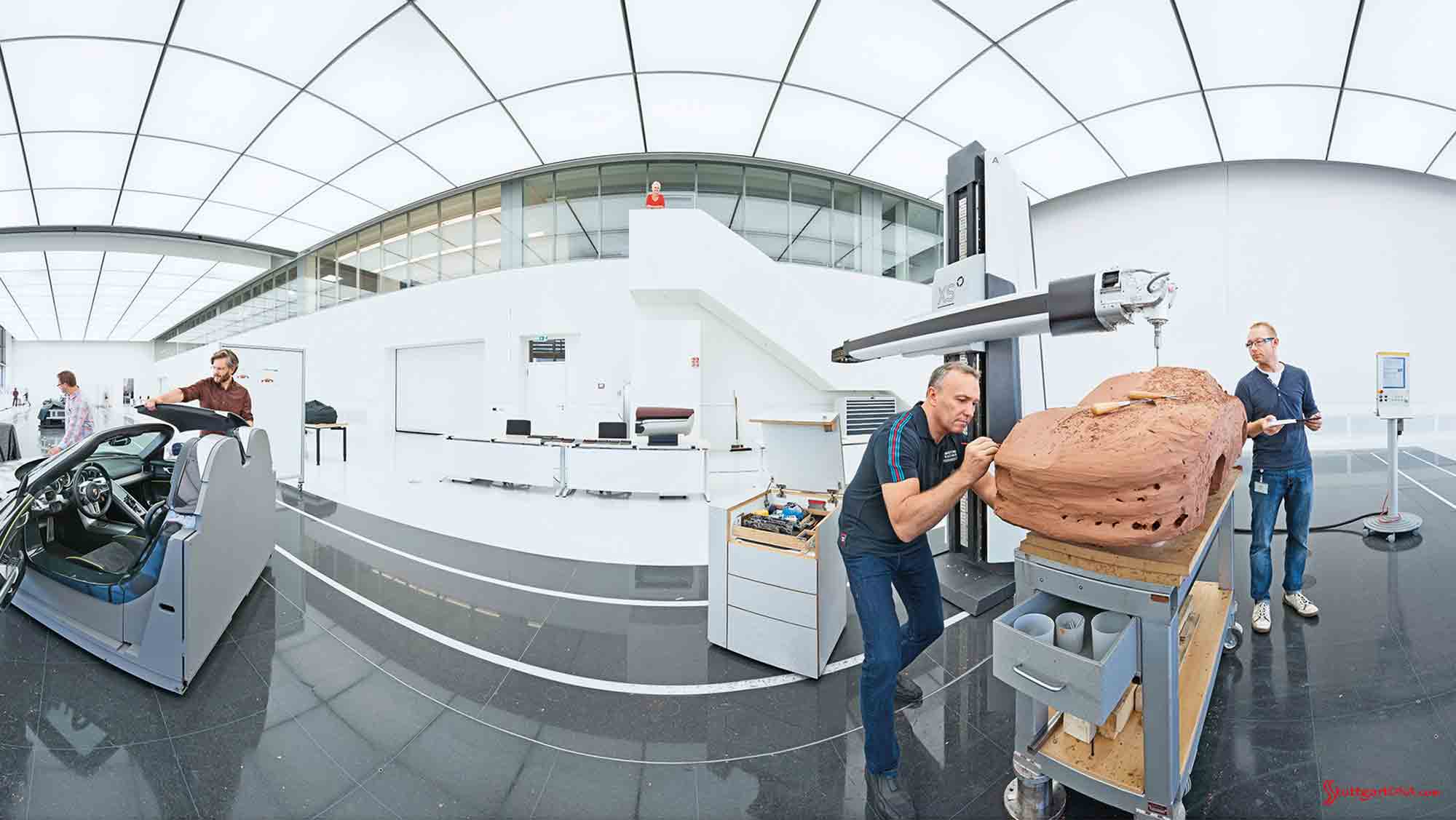 Credit: Porsche AG Porsche Weissach Development Center: Weissach interior mock-up lab. Credit: Porsche AG