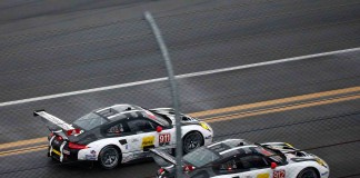 2016 Roar Before the Rolex 24 2016 911 & 912 at 2016 Daytona Roar, side-by-side on track. Credit: Porsche AG