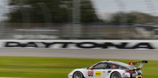911 RSR and 911 GT3 R 2016 Daytona 24 debut Porsche North America 2016 Post-Roar Report: 911 RSR No. 912 of Bamber, Makowiecki and Christensen on 2016 Daytona ROAR track. Credit: PAG