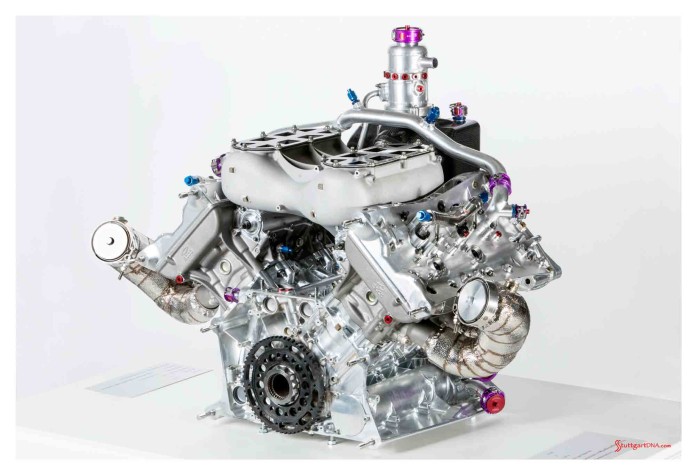 Porsche 919 Hybrid 4-cylinder engine: 919 turbo engine. Credit: Porsche AG
