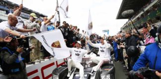 Porsche garners 18th overall win at 84th Le Mans 2016 Porsche garners 18th overall win at 84th Le Mans 2016: No. 2 919 to 2016 Le Mans Victory Lane with Dumas and Lieb. Credit: Porsche AG
