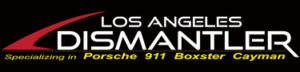 2017 Porsche L.A. Literature, Toy and Memorabilia Meet Weekend: LA Dismantler logo. Credit: LA Dismantler