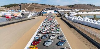 Porsche Rennsport Reunion 7 race groups announced Image depicted here is the PRR Lineage on track at Laguna Seca. Credit: Porsche AG
