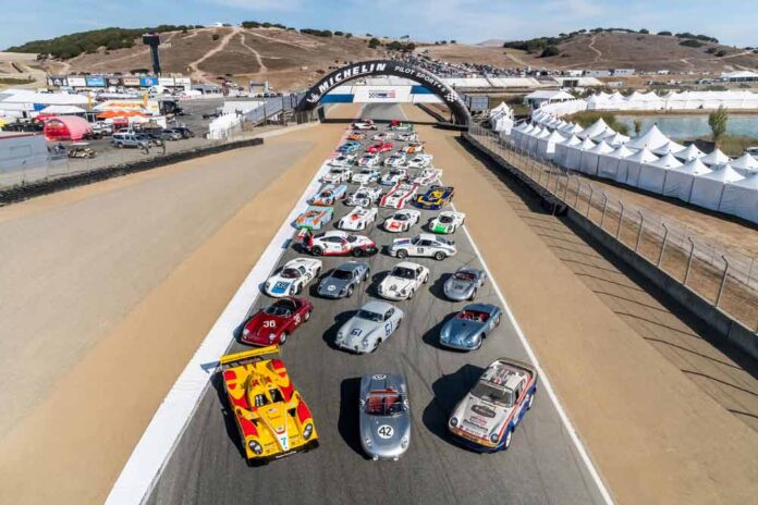 PRR Lineage Track at Laguna Seca. Credit: Porsche AG Image depicted here is the PRR Lineage on track at Laguna Seca. Credit: Porsche AG