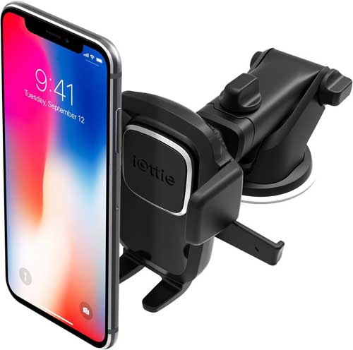 Car Phone Holder Buying Guide: What we have pictured here is the iOttie Easy One Touch 4 Car Phone Mount. Credit: Amazon