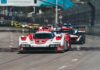 Porsche Penske 963 wins IMSA Long Beach Depicted here is the Porsche Penske No 6 leading the Long Beach pack. Credit: Porsche AG