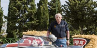 Herbert Linge passing mourned by the racing world Herbert Linge is seen here posing with a Porsche 718, a racecar he is very familiar with driving and repairing.