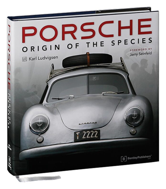 Best Porsche Merch: Pictured here is the book cover of Porsche Origin of the Species2. Credit: Bentley Publishers