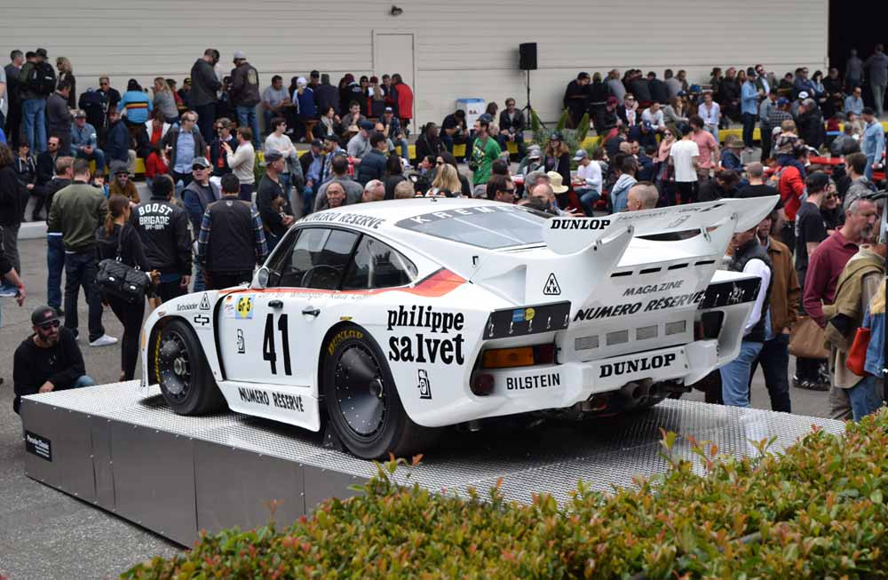 Luftgekuhlt unveils AirWater venue: Depicted here at Luft San Pedro is the Le Mans white 1982 Philippe Salvet Porsche. Credit: StuttgartDNA