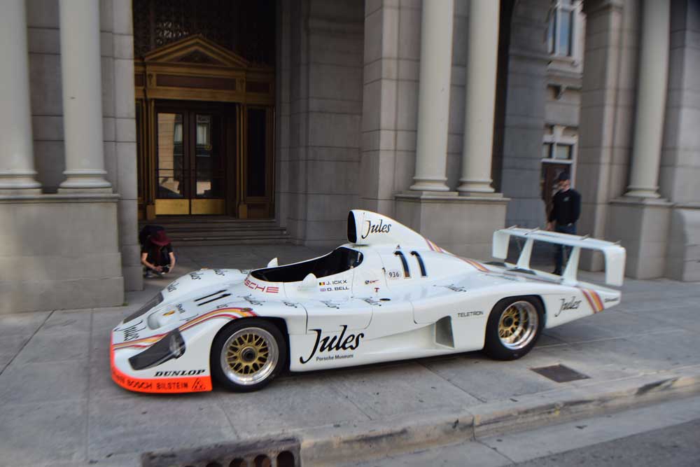 Luftgekühlt 10 returns to the Universal Studios Backlot: Pictured here is the 1981 Le Mans 1st-place-overall-winning Jacky Ickx & Derek Bell Porsche Type 936/81 at Luft 6. Credit: StuttgartDNA