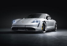 Porsche recalls the Taycan for battery short circuit Porsche Taycan Front Brake Hose Recall: Pictured here is a gorgeous film-noirish White Taycan Turbo S, left-front, in studio. Credit: Porsche AG