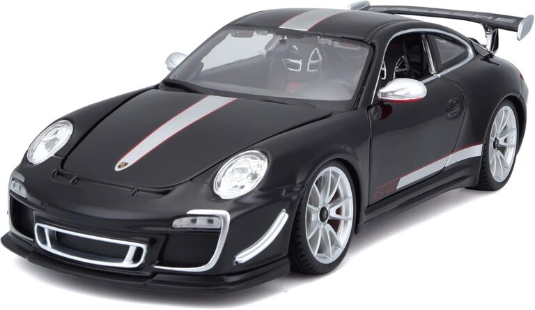 Best Porsche 1/18-Scale Diecast Models: Pictured here is the Bburago 1/18 Scale Porsche 911 GT3 RS 4.0, as seen from its left-front angle