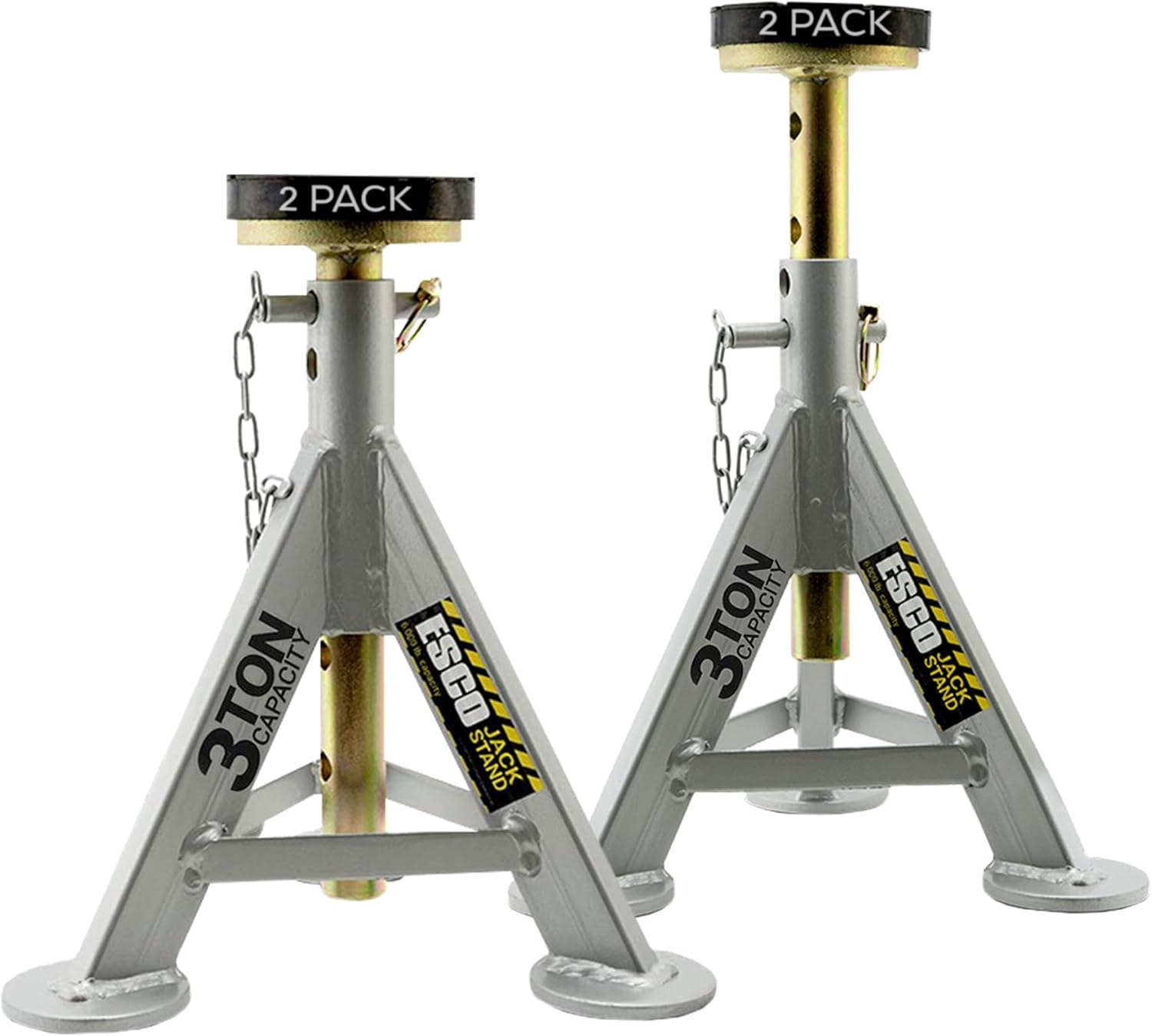 Seen here are the 3 Ton Performance Jack Stands, Pair. Credit: Amazon