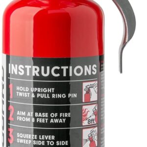 H3R Performance HalGuard Clean Agent Car Fire Extinguisher - 1.4 lb. Red (HG100R)