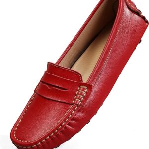 Depicted here are the Artisure Women's Classic Comfort Leather Driving Mocs. Credit: Amazon