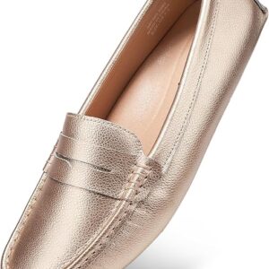 Seen here are the BEAUSEEN Women's Penny Loafers Leather Driving Moccasins. Credit: Amazon