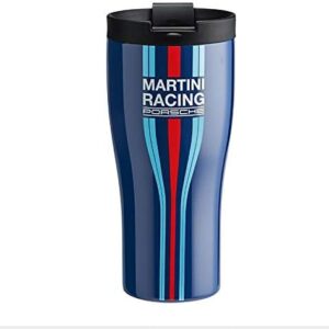 Pictured here is the Genuine Porsche Martini Racing Double Wall Stainless-Steel Thermal Tumbler. Credit: Amazon