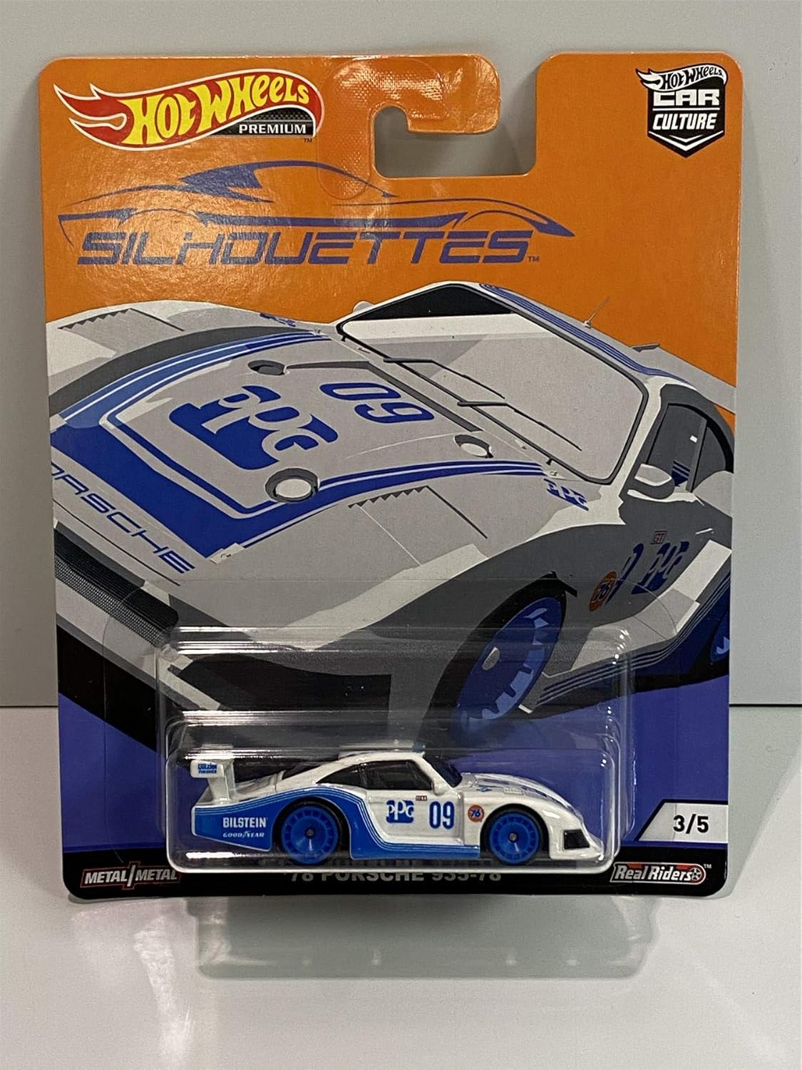 Pictured here is the Hot Wheels 2019 Car Culture Silhouettes PPG 78 Porsche 935-78. Credit: Amazon