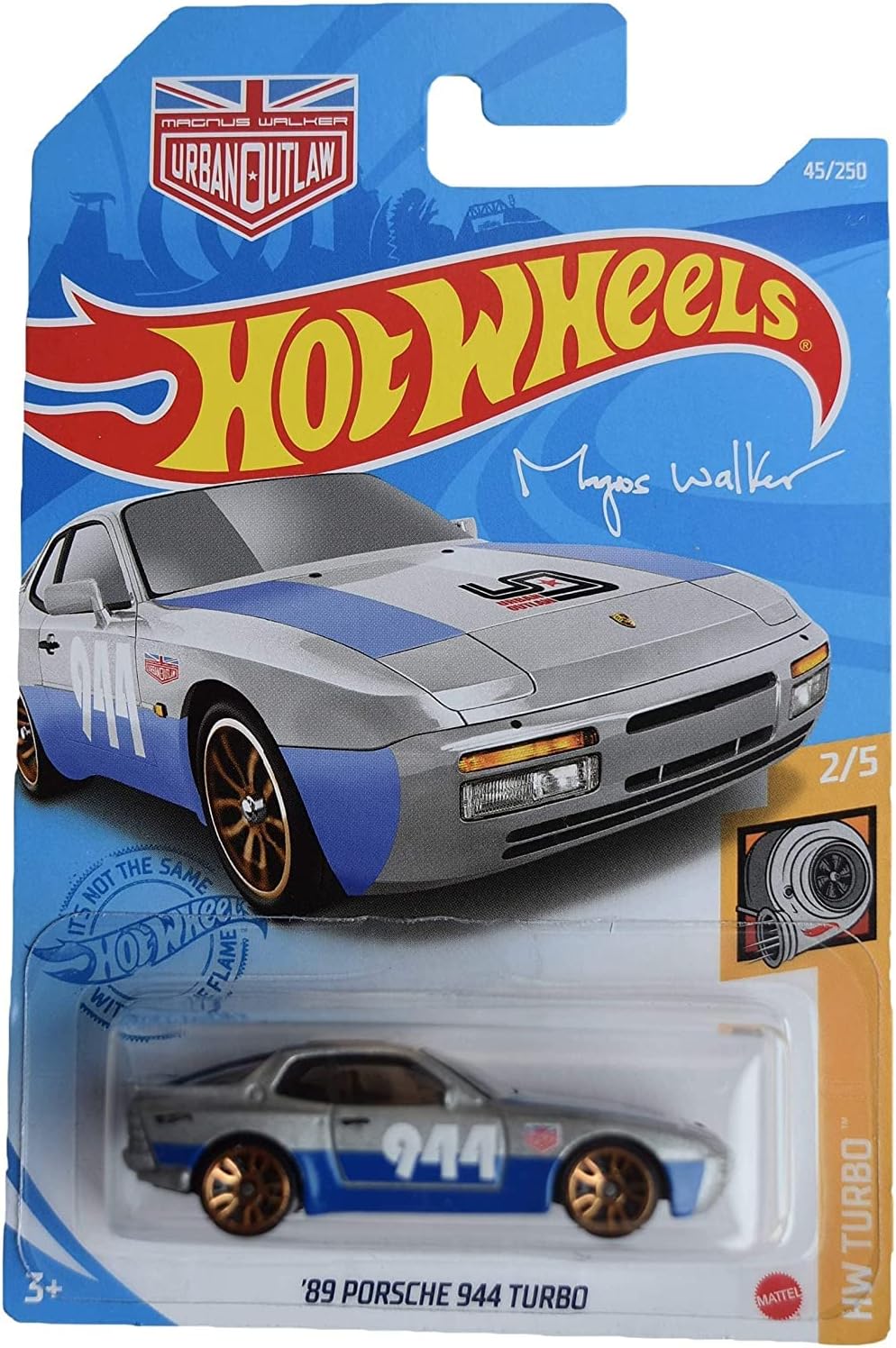 Depicted here is the Magnus Walker Hot Wheels 89 Silver/Blue Porsche 944 Turbo 2/5. Credit: Amazon