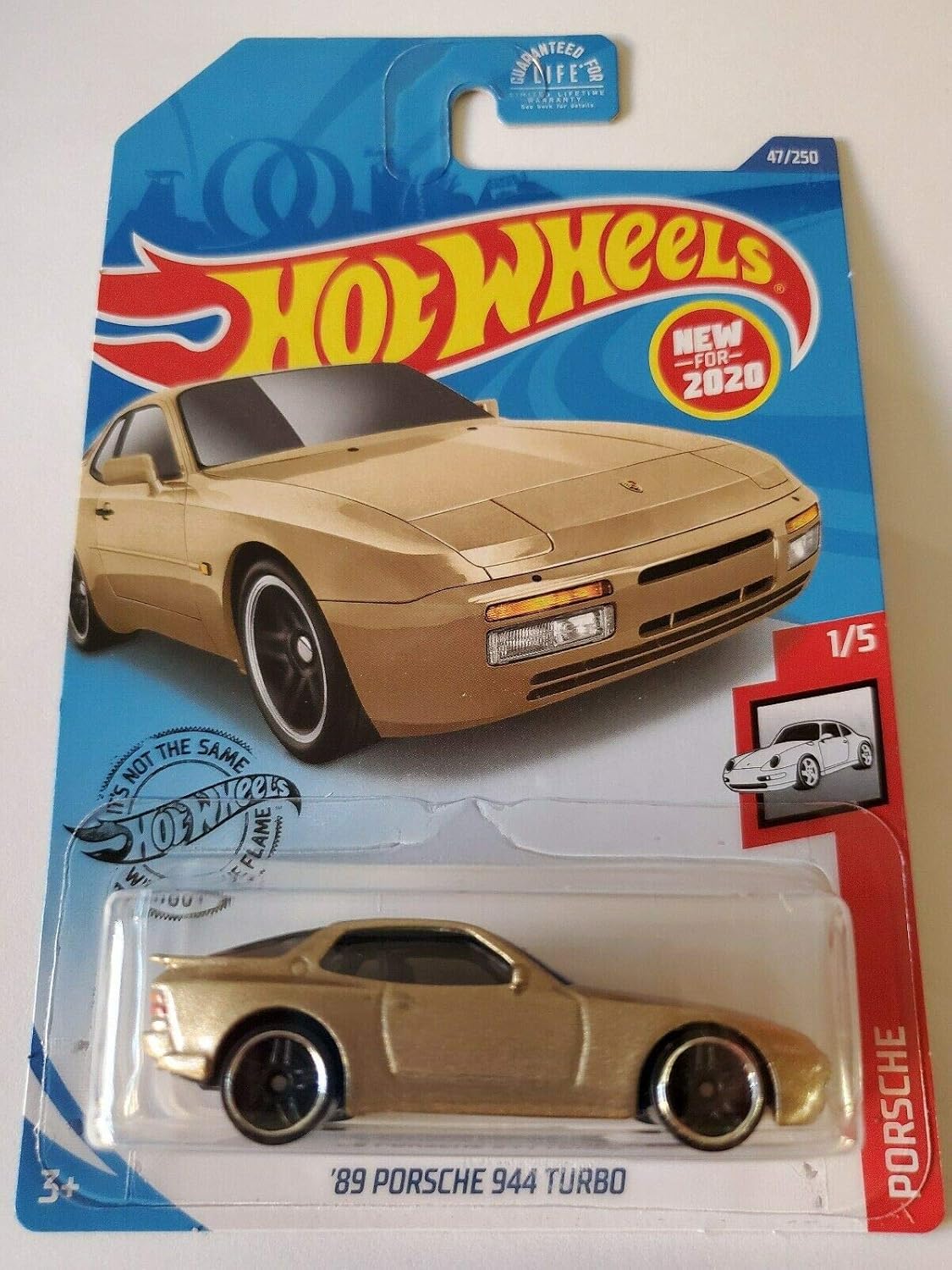 Seen here is the Hot Wheels Porsche 89 Gold Porsche 944 Turbo 1-5. Credit: Amazon
