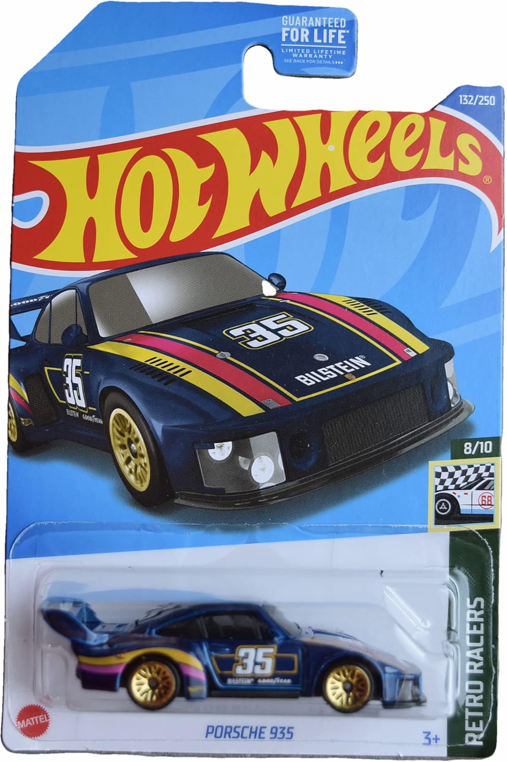 Seen here is the Hot Wheels Retro Racers Porsche 935 132-250 No 35 Bilstein 8-10. Credit: Amazon