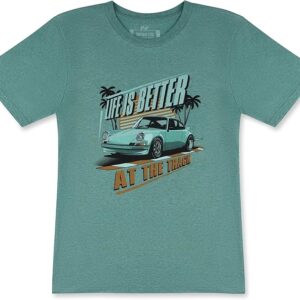 This is the "Life is Better at The Track" Porsche T-Shirt. Credit: Amazon