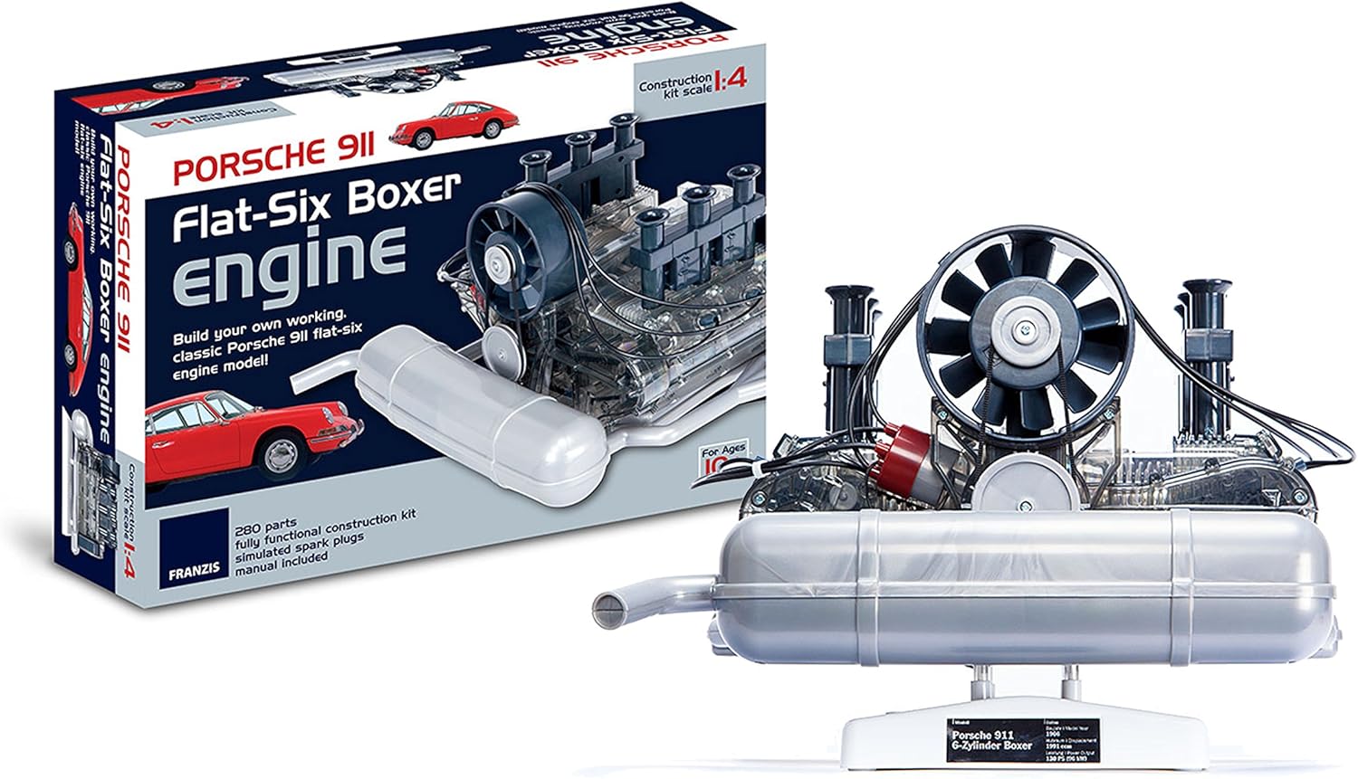 Seen here is the Porsche 911 Flat-Six Boxer Engine. Credit: Amazon