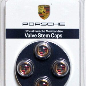 Pictured here is the Porsche Color Valve Stem Caps, Set of Four. Credit: Amazon