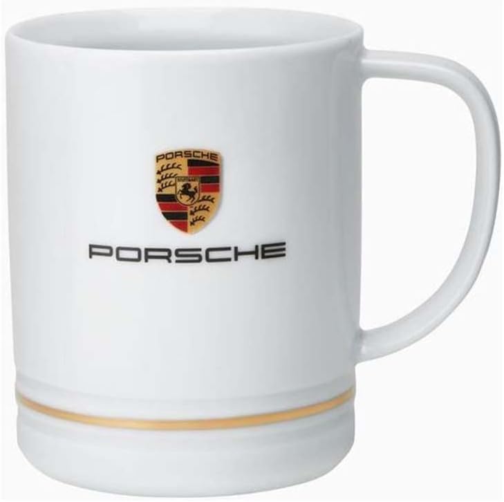 Seen here is the Porsche Crest Coffee Cup Mug. Credit: Amazon