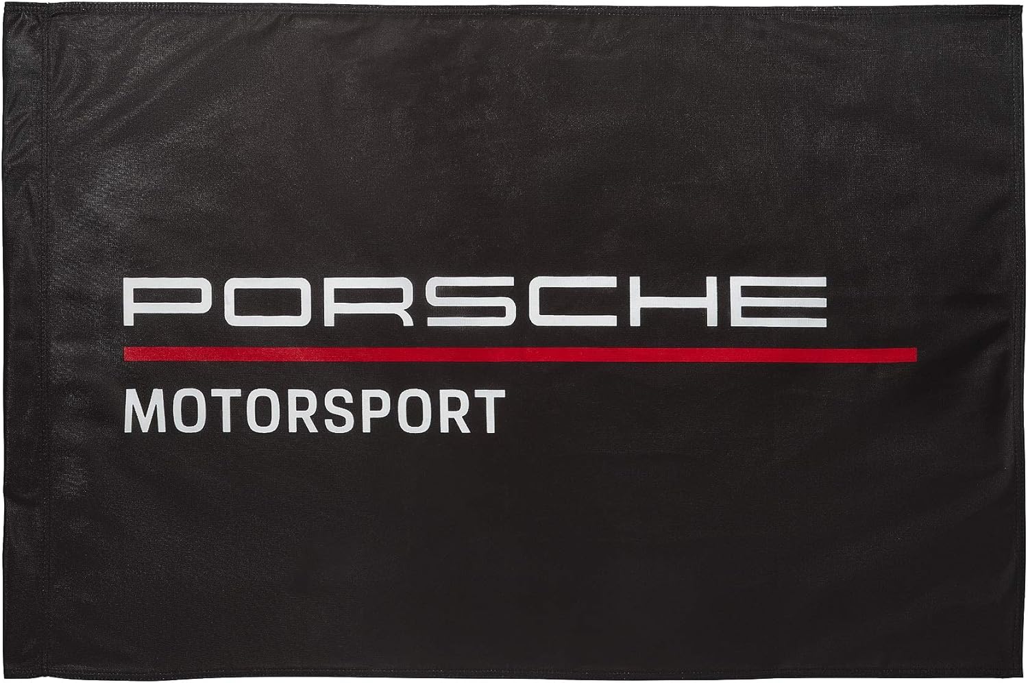 Seen here is the Porsche Motorsport Team Flag, Credit: Amazon