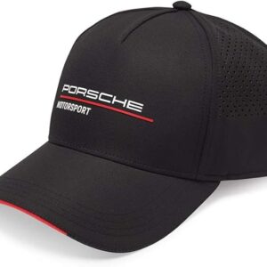 Pictured here is the Porsche Motorsports Black Fanwear Cap. Credit: Amazon