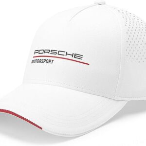 Seen here is the Porsche Motorsports White Fanwear Cap. Credit: Amazon