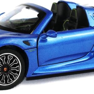 Seen here is the 1/24 Diecast 2010 Blue Porsche 918 Spyder. Credit: Amazon