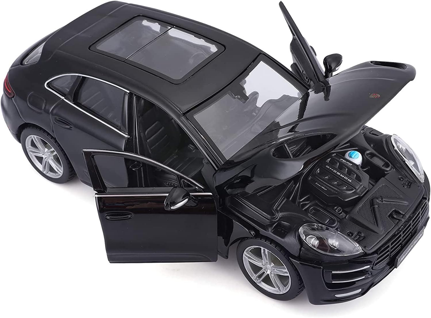 Pictured here is the 1:24 Diecast Metallic Black Porsche Macan by Bburago. Credit: Amazon