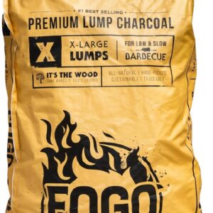 Seen here us a Fogo 35-Pound Bag of All Natural Premium Hardwood Lump Charcoal. Credit: Amazon
