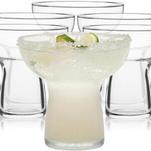 Displayed here are the Libbey Stemless Margarita Glasses Set of 6. Credit: Amazon