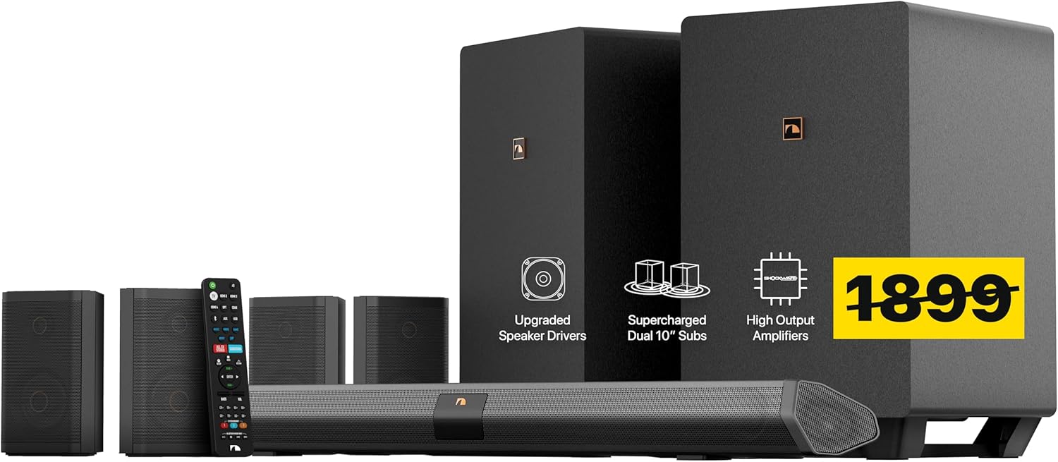 Pictured here is the Nakamichi Shockwafe Ultra 9.2.4 Home Theater Audio System. Credit: Amazon