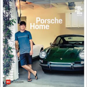 Seen here is former sole American Porsche factory race driver Patrick Long on the cover of Porsche Home. Credit: Amazon