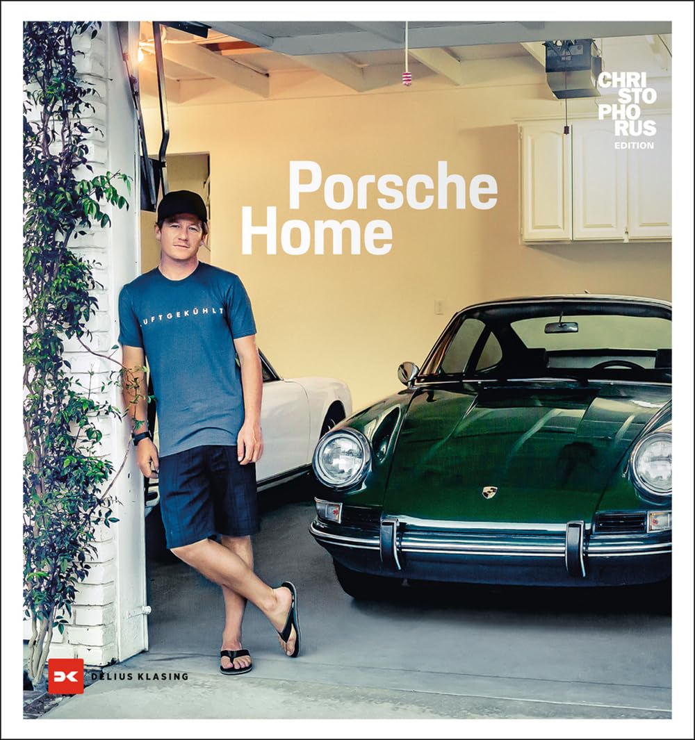 Seen here is former sole American Porsche factory race driver Patrick Long on the cover of Porsche Home. Credit: Amazon