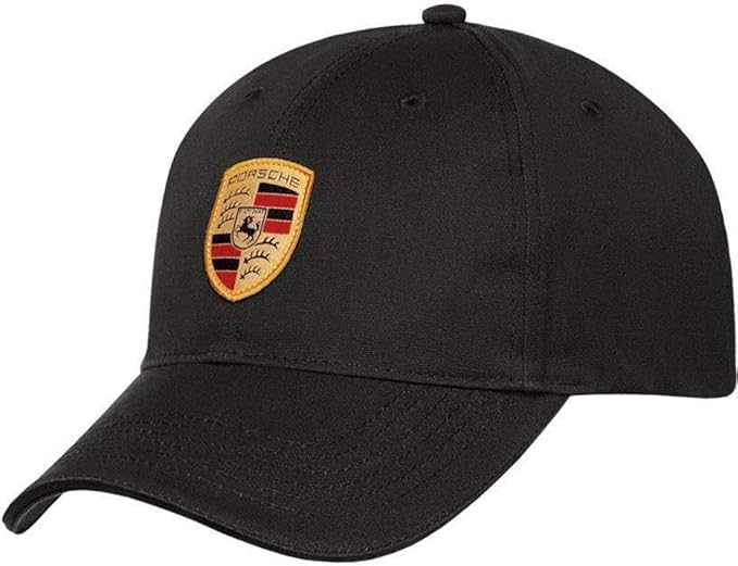Father's Day Porsche Gift Guide 2026: Depicted here is the Porsche Black Crest Logo Cap. Credit: Amazon