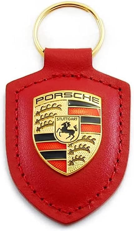 Father's Day Porsche Gift Guide 2026: Pictured here is our Porsche Crest Key Ring in red. Credit: Amazon
