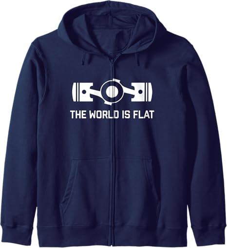 Father's Day Porsche Gift Guide 2026: Pictured here is our "The World Is Flat" Zip Hoodie. Credit: Amazon